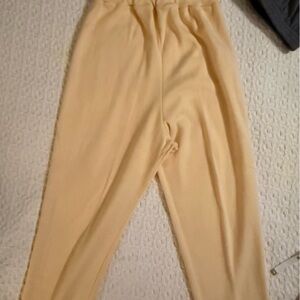 Calvin Klein Soft Pale Yellow Pull-On Jogger Pants